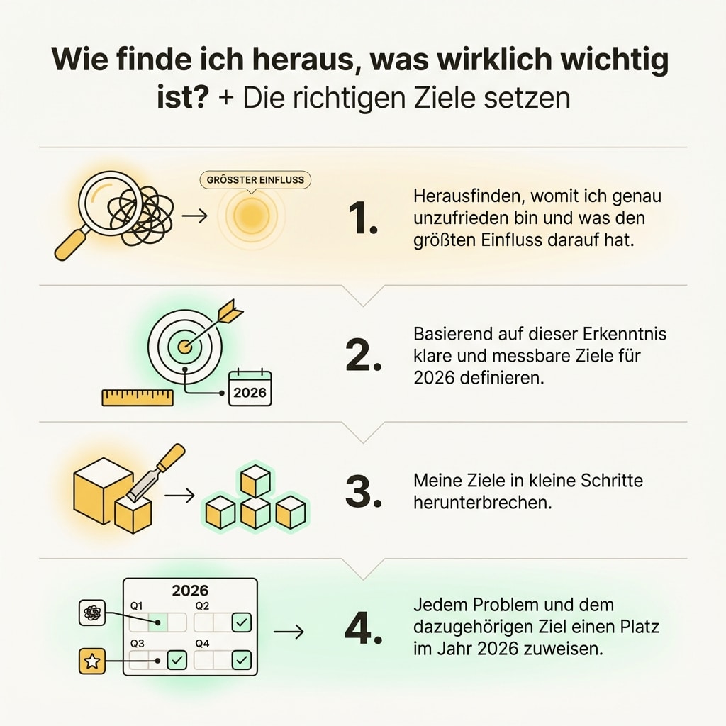 Wie finde ich heraus was wirklich wichtig ist? Ziele richtig setzen