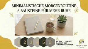 Minimalistische Morgenroutine 6 Bausteine für mehr Ruhe und Gelassenheit am Morgen