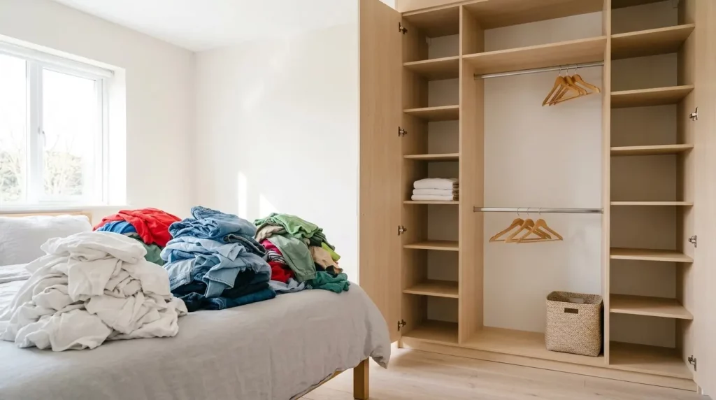 Kleiderschrank-ausmisten-leer-geräumt