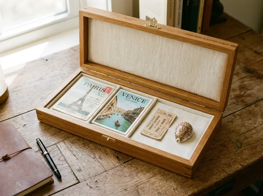 Erinnerungsbox aus Holz